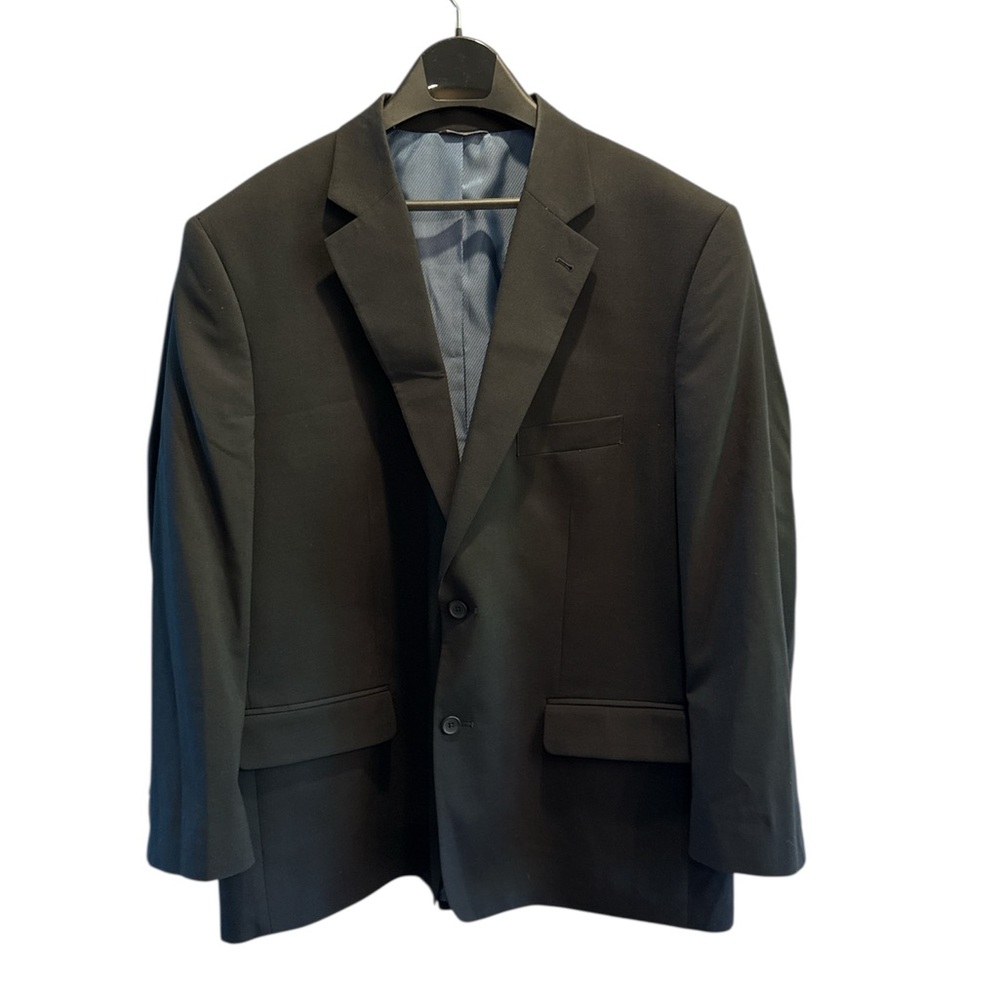 Oak Hill Men’s Perfect Fit Black Blazer 2 button size 50 Long